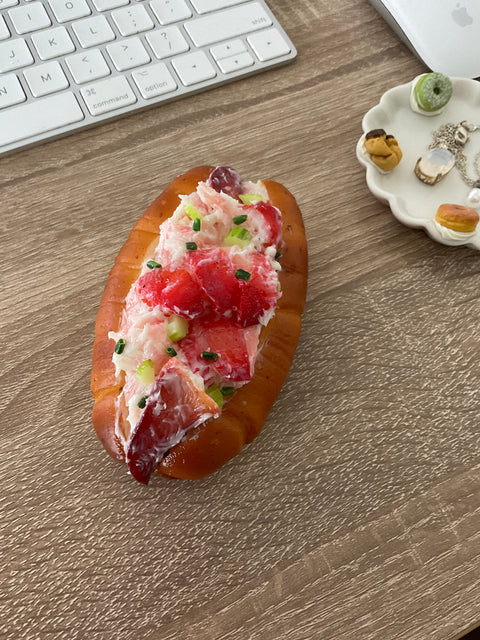 New England Lobster Roll Keychain