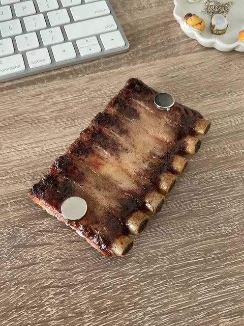 Barbecue Spare Ribs with Sauce Magnet, BBQ Magnet