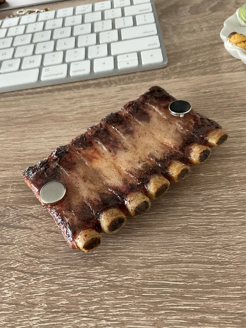 Barbecue Spare Ribs with Sauce Magnet, BBQ Magnet