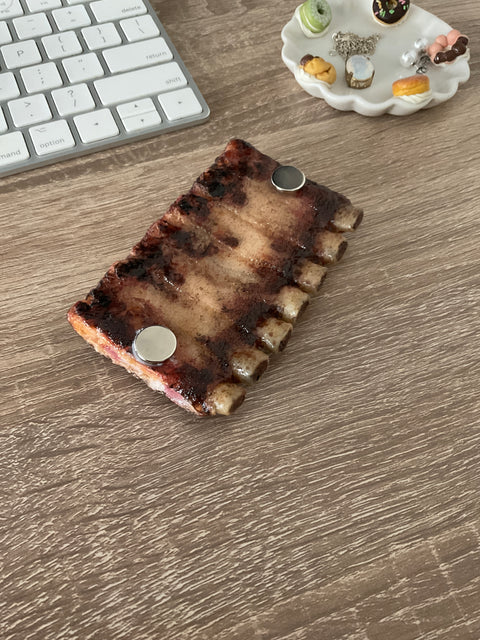 Barbecue Spare Ribs with Sauce Magnet, BBQ Magnet