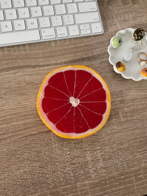 Pink Grapefruit Coaster