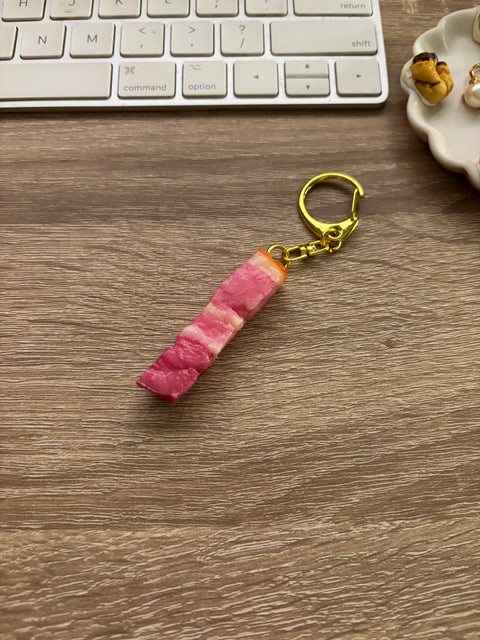 Bacon Keychain Block