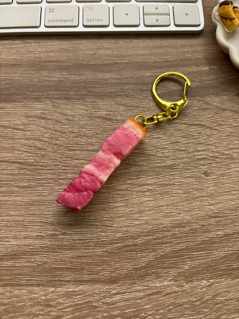 Bacon Keychain Block