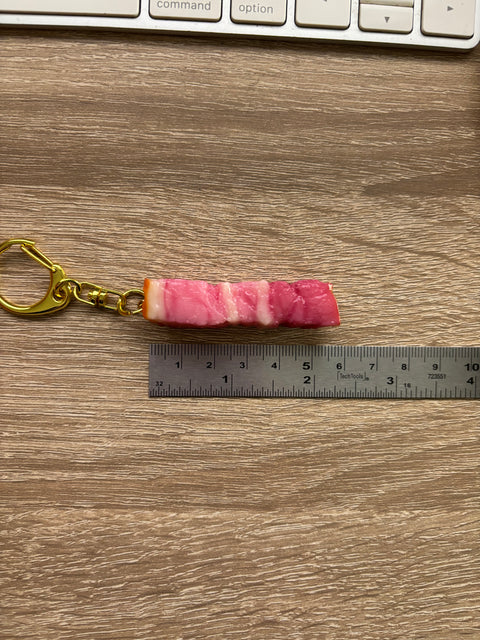 Bacon Keychain Block
