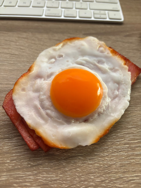 Sunny Side-Up Egg Magnet with Bacon A