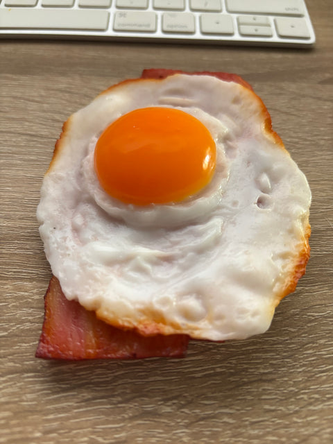 Sunny Side-Up Egg Magnet with Bacon A