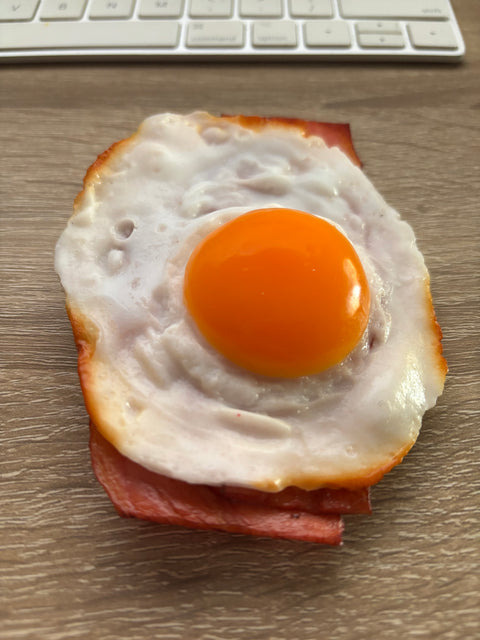 Sunny Side-Up Egg Magnet with Bacon A