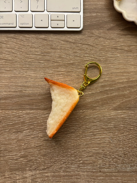 Bitten Loaf Bread Keychain
