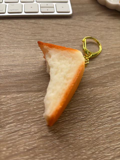 Bitten Loaf Bread Keychain