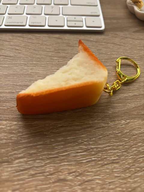 Bitten Loaf Bread Keychain