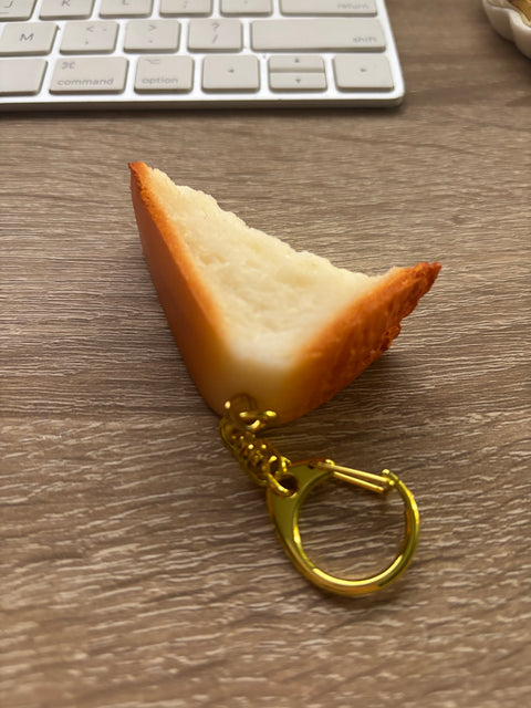 Bitten Loaf Bread Keychain