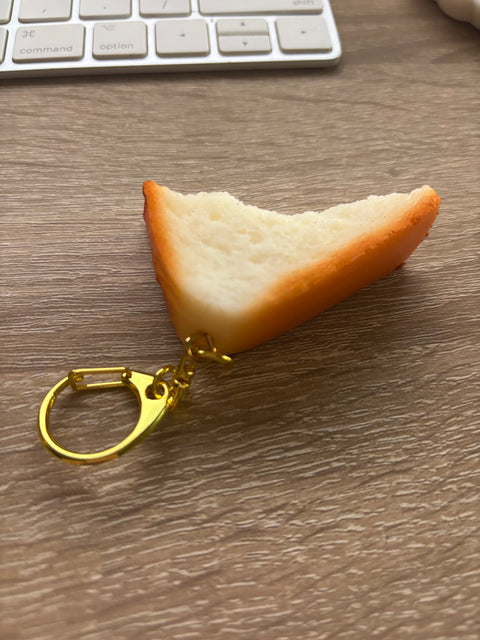 Bitten Loaf Bread Keychain