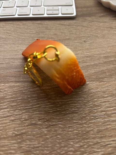 Bitten Loaf Bread Keychain