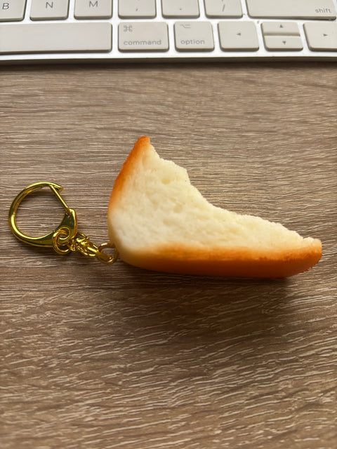 Bitten Loaf Bread Keychain