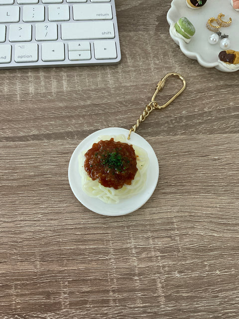 Spaghetti Meat Sauce Keychain