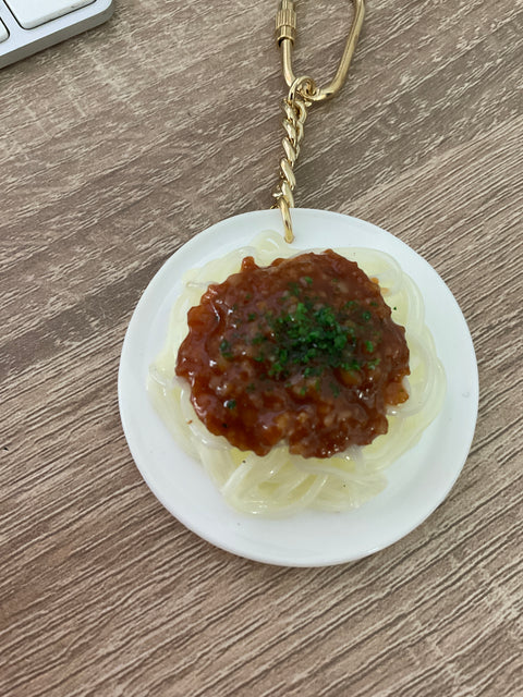 Spaghetti Meat Sauce Keychain