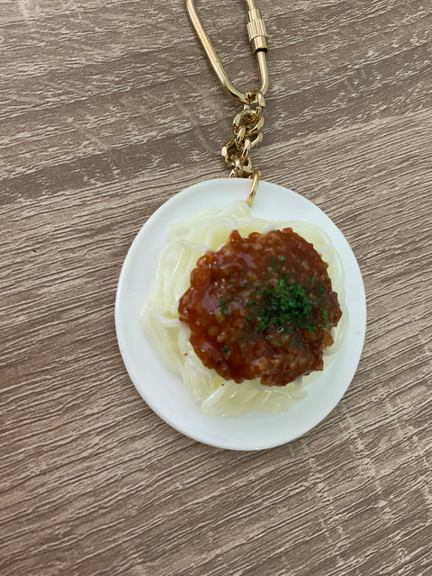 Spaghetti Meat Sauce Keychain