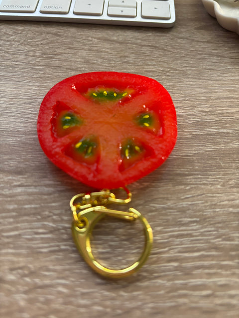 Tomato Keychain slice