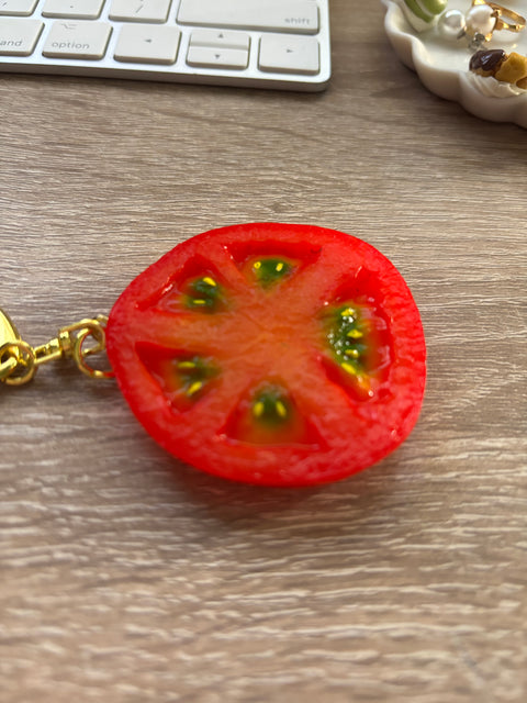 Tomato Keychain slice