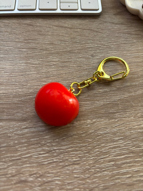 Cherry Tomato Keychain Half