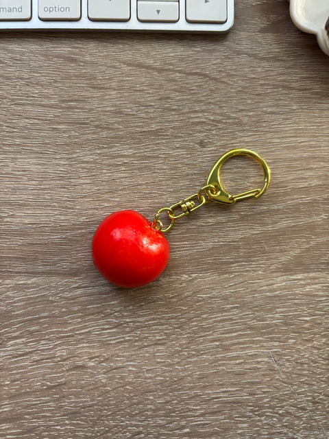 Cherry Tomato Keychain Half