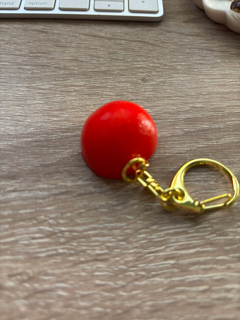 Cherry Tomato Keychain Half