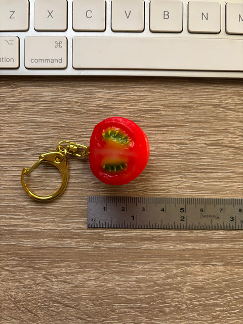 Cherry Tomato Keychain Half