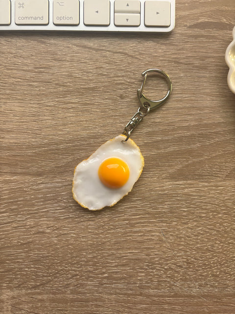 Sunny Side-Up Egg Keychain Small