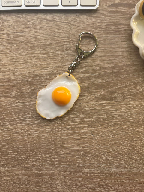 Sunny Side-Up Egg Keychain Small