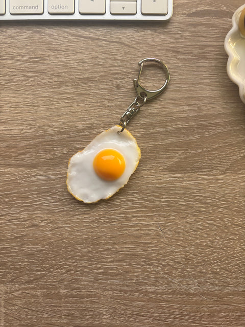 Sunny Side-Up Egg Keychain Small