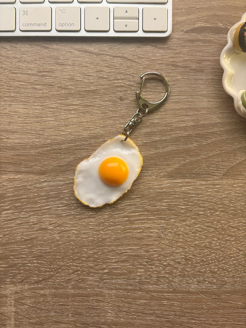 Sunny Side-Up Egg Keychain Small