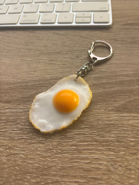 Sunny Side-Up Egg Keychain Small