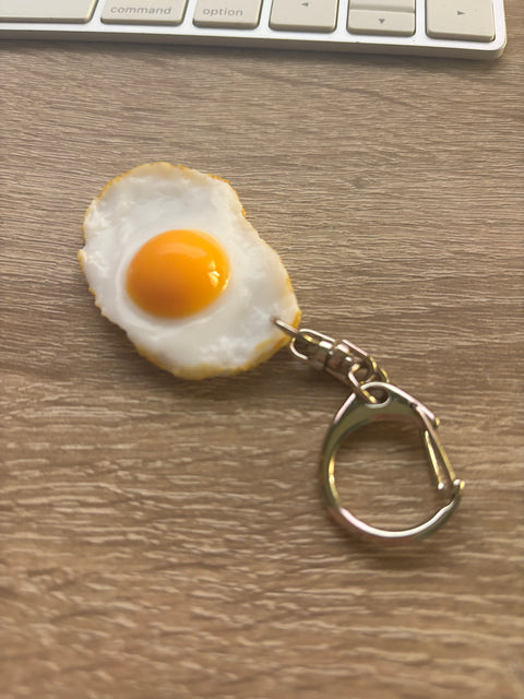 Sunny Side-Up Egg Keychain Small