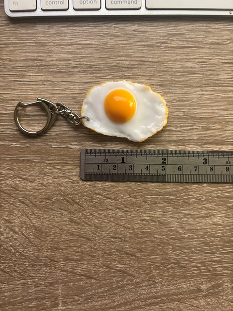 Sunny Side-Up Egg Keychain Small
