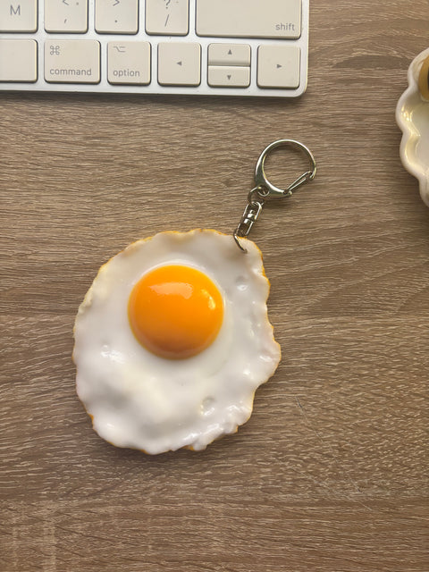 Sunny Side-Up Egg Keychain Large