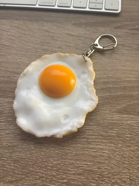 Sunny Side-Up Egg Keychain Large