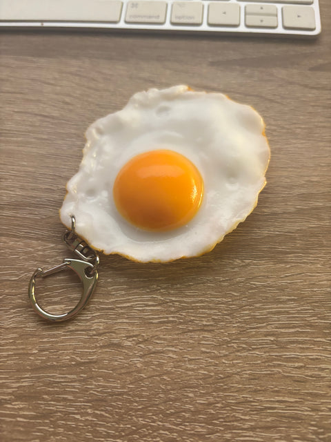 Sunny Side-Up Egg Keychain Large