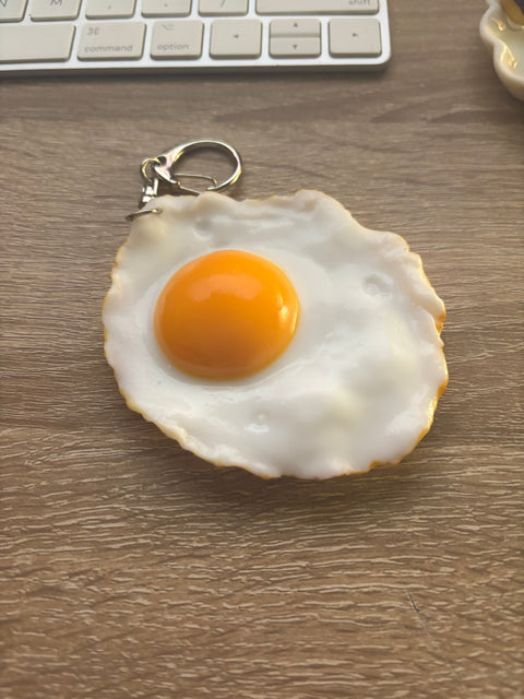 Sunny Side-Up Egg Keychain Large