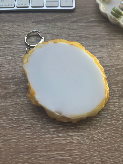 Sunny Side-Up Egg Keychain Large