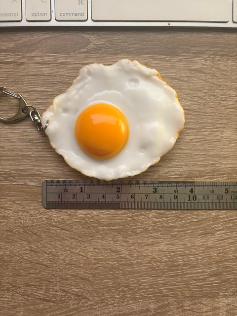 Sunny Side-Up Egg Keychain Large
