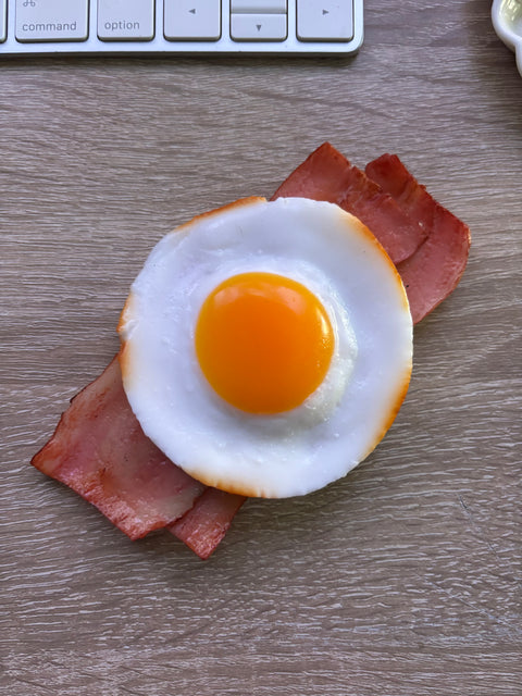 Sunny Side-Up Egg Magnet with Bacon B