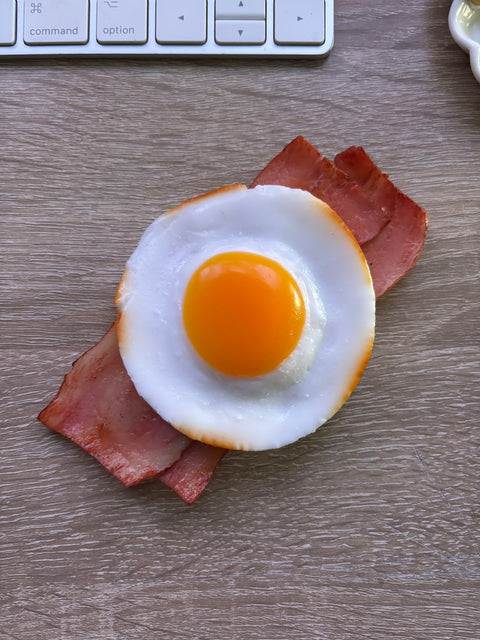 Sunny Side-Up Egg Magnet with Bacon B