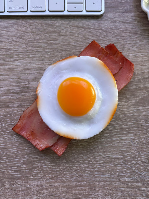 Sunny Side-Up Egg Magnet with Bacon B