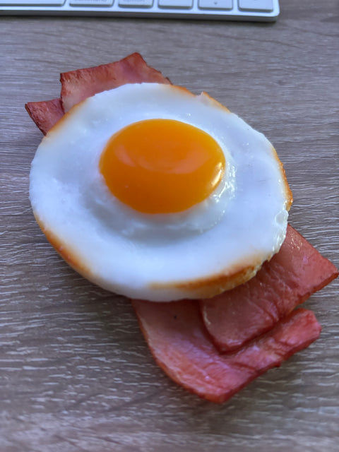 Sunny Side-Up Egg Magnet with Bacon B