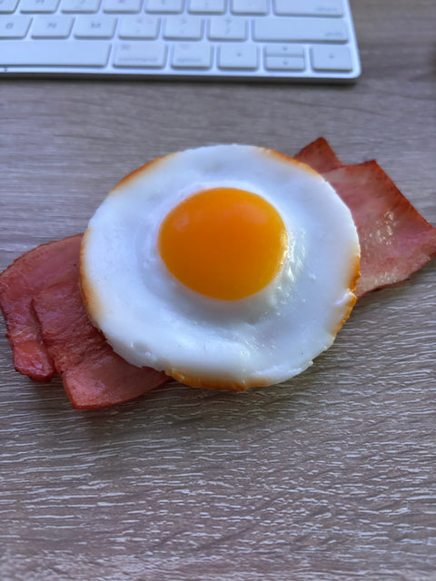 Sunny Side-Up Egg Magnet with Bacon B