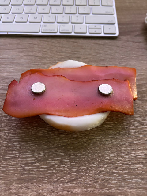 Sunny Side-Up Egg Magnet with Bacon B