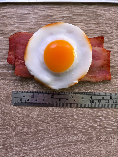 Sunny Side-Up Egg Magnet with Bacon B