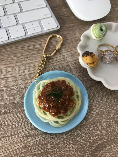 Spaghetti Meat Sauce Keychain