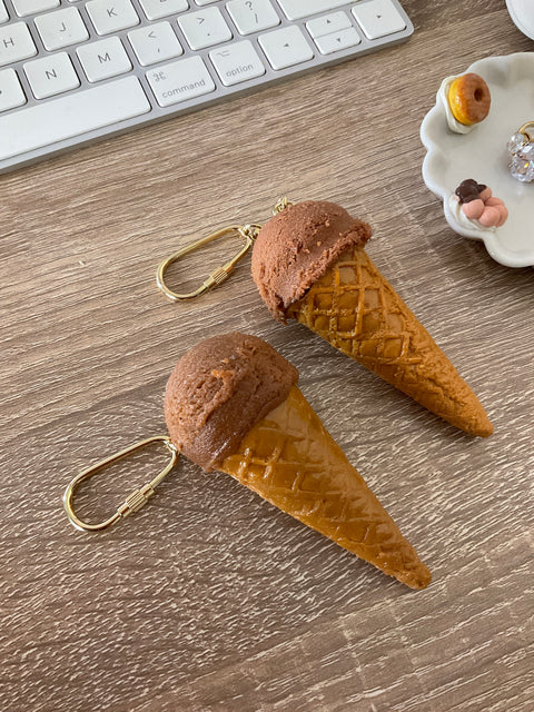 ice Cream keychain, keychain ice cream